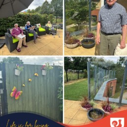 Sunshine on Our Beautiful New Terrace!