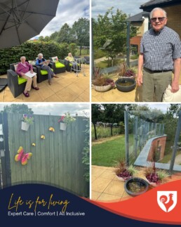 Sunshine on Our Beautiful New Terrace!